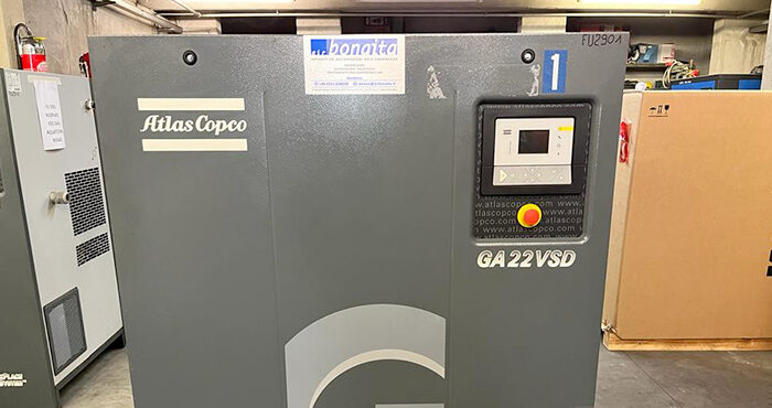 MPRESSORE ATLAS COPCO GA 22 VSD – 13 bar