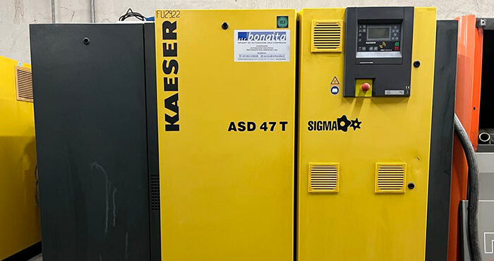 COMPRESSORE KAESER ASD 47 T – 8 bar (FOT CON ESSICCATORE INTEGRATO