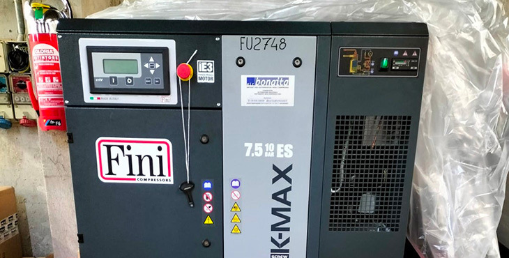 Compressore FINI PACKAGE serbatorio + essiccatore K MAX 500 ES – 10 bar
